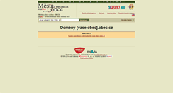 Desktop Screenshot of obec.cz